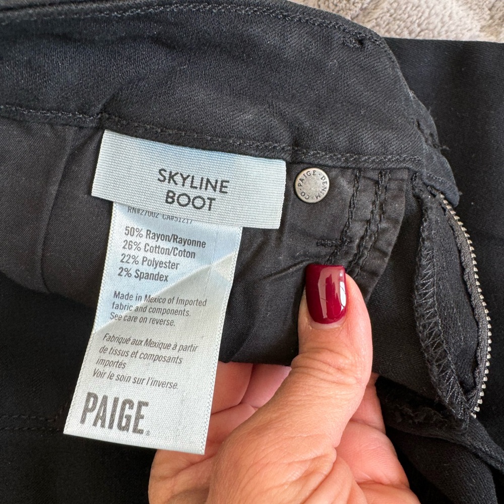 Paige Skyline Boot Black Jeans